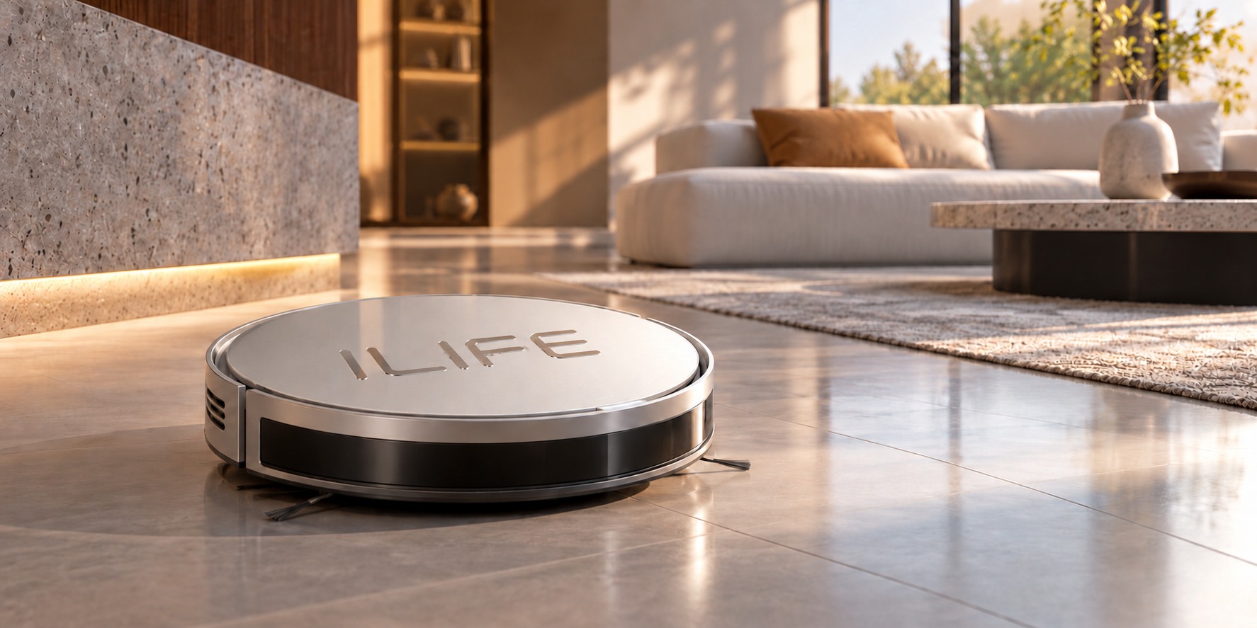 ILIFE 扫地机器人产品效果示意