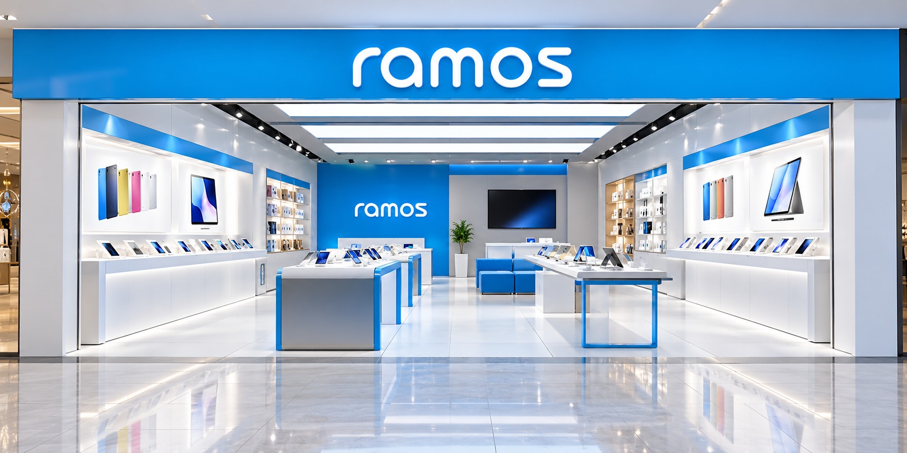 ramos 蓝魔品牌门店效果示意
